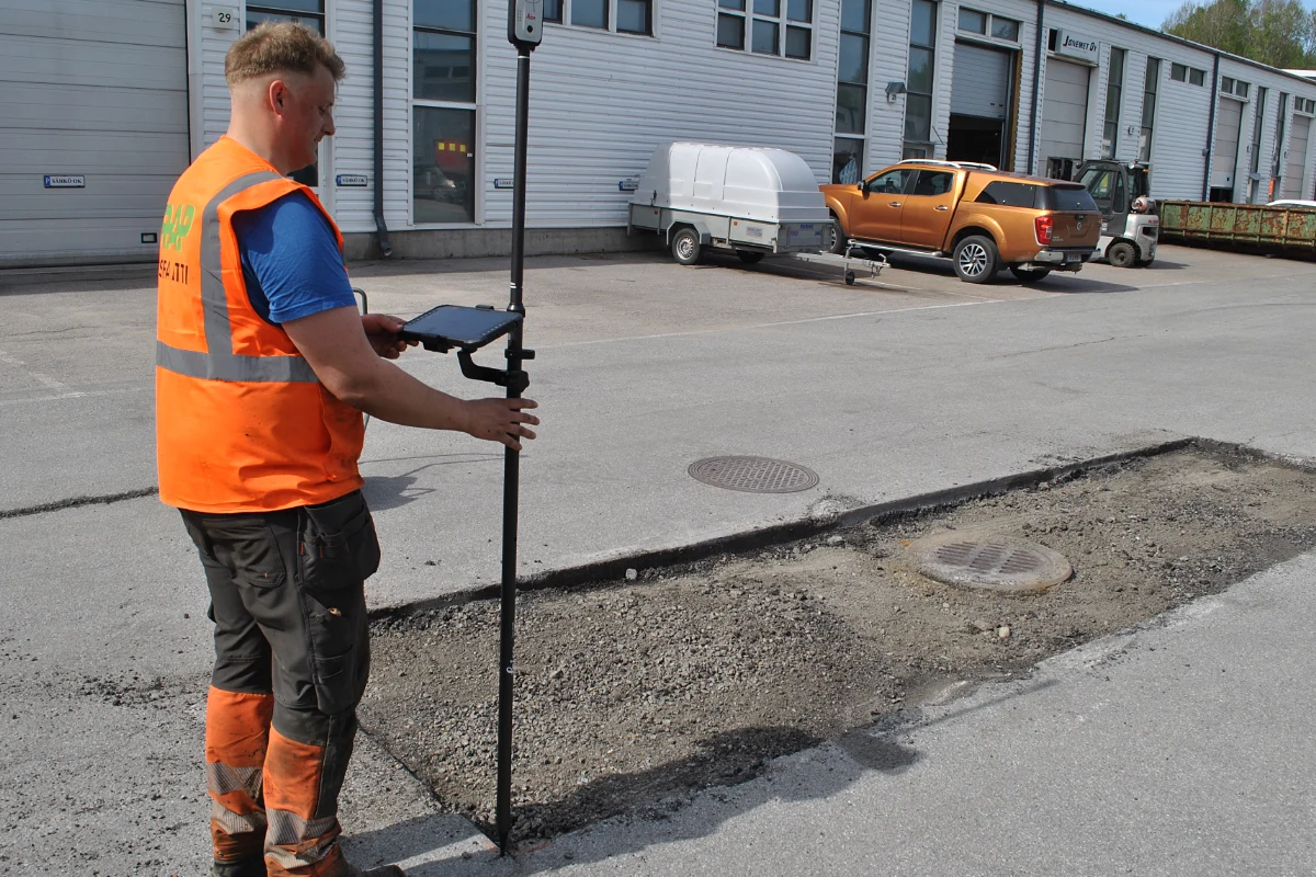 Paikatun alueen määrämittaus GPS-laitteella